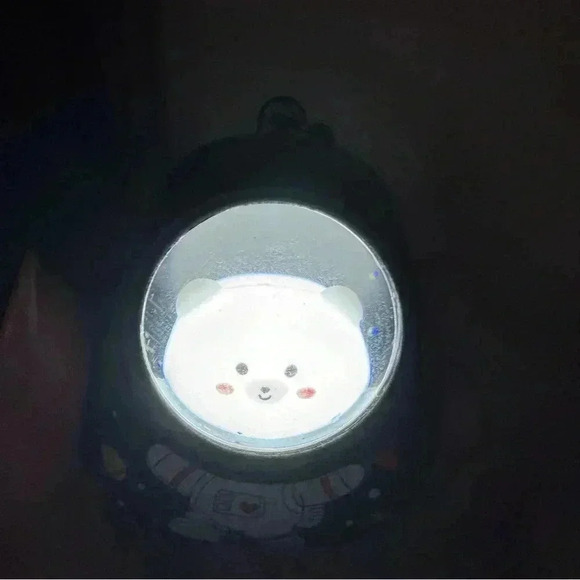 Bear Light up Astronaut Bag Backpack KeyChain - Picture 3 of 8